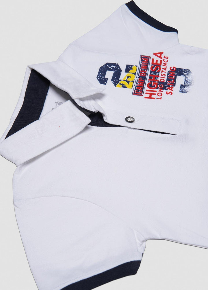 Sanaulla Exclusive Range  Casual T-Shirts for Boys -  1111224117 White