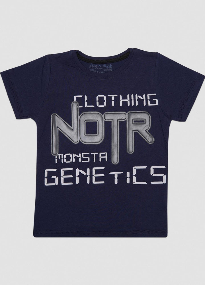 Sanaulla Exclusive Range  Casual T-Shirts for Boys -  1111224525 Dark Blue