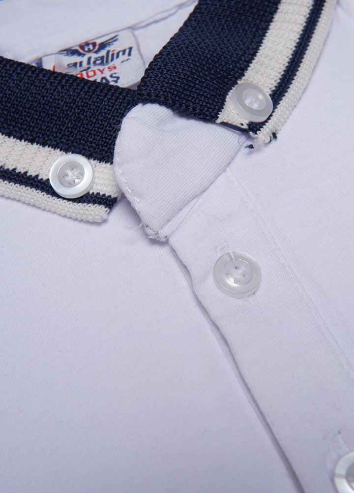 Sanaulla Exclusive Range  Casual T-Shirts for Boys -  1111225147 White