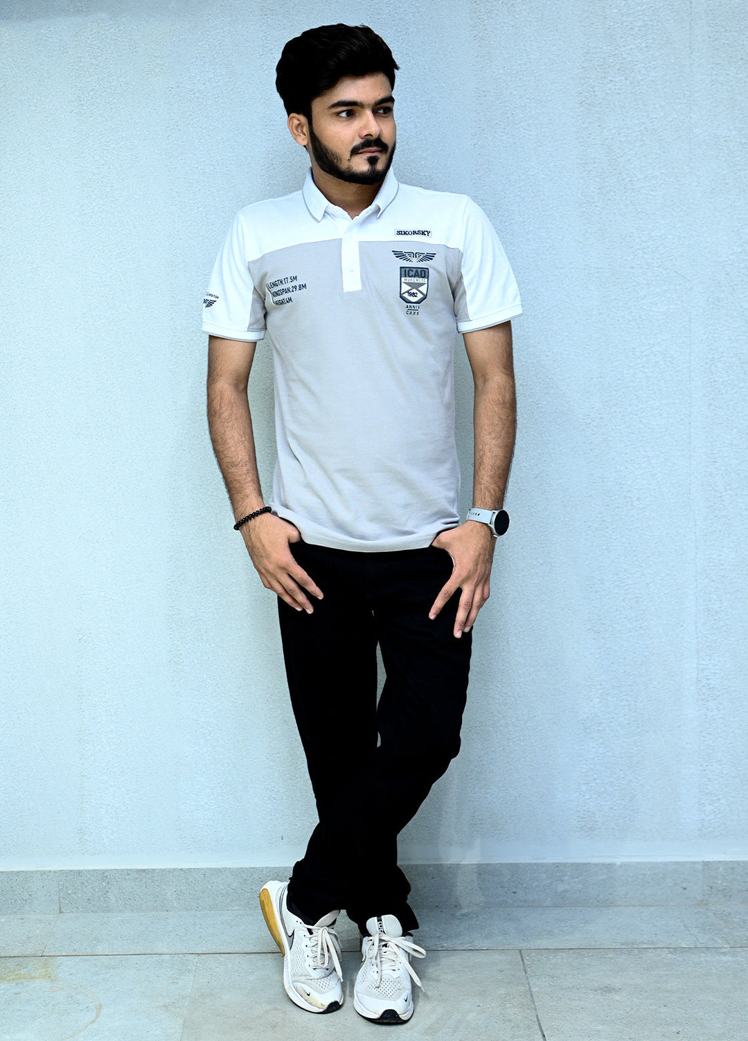 Sanaulla Exclusive Casual Cotton Polo 2026 Grey