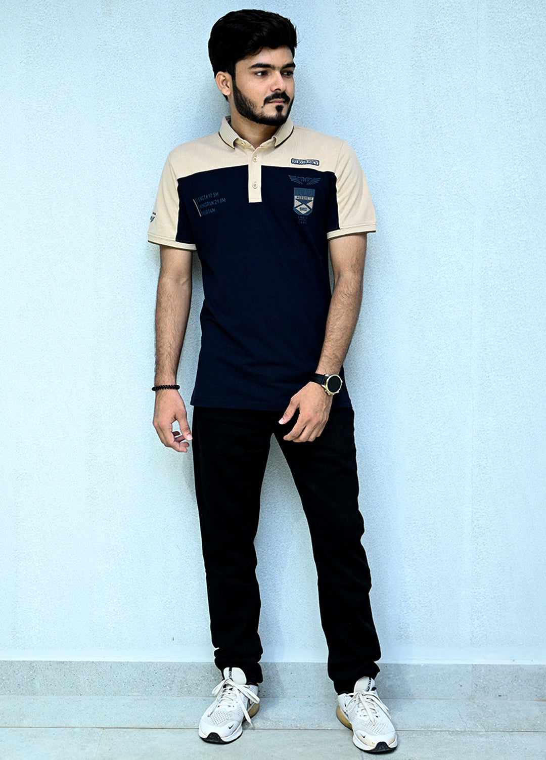 Sanaulla Exclusive Casual Cotton Polo 2026 Navy Blue