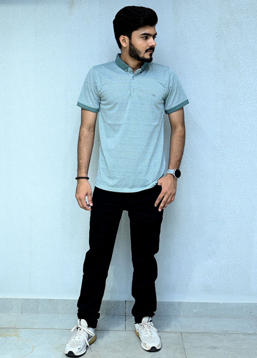 Sanaulla Exclusive Casual Cotton Polo 2035 Green