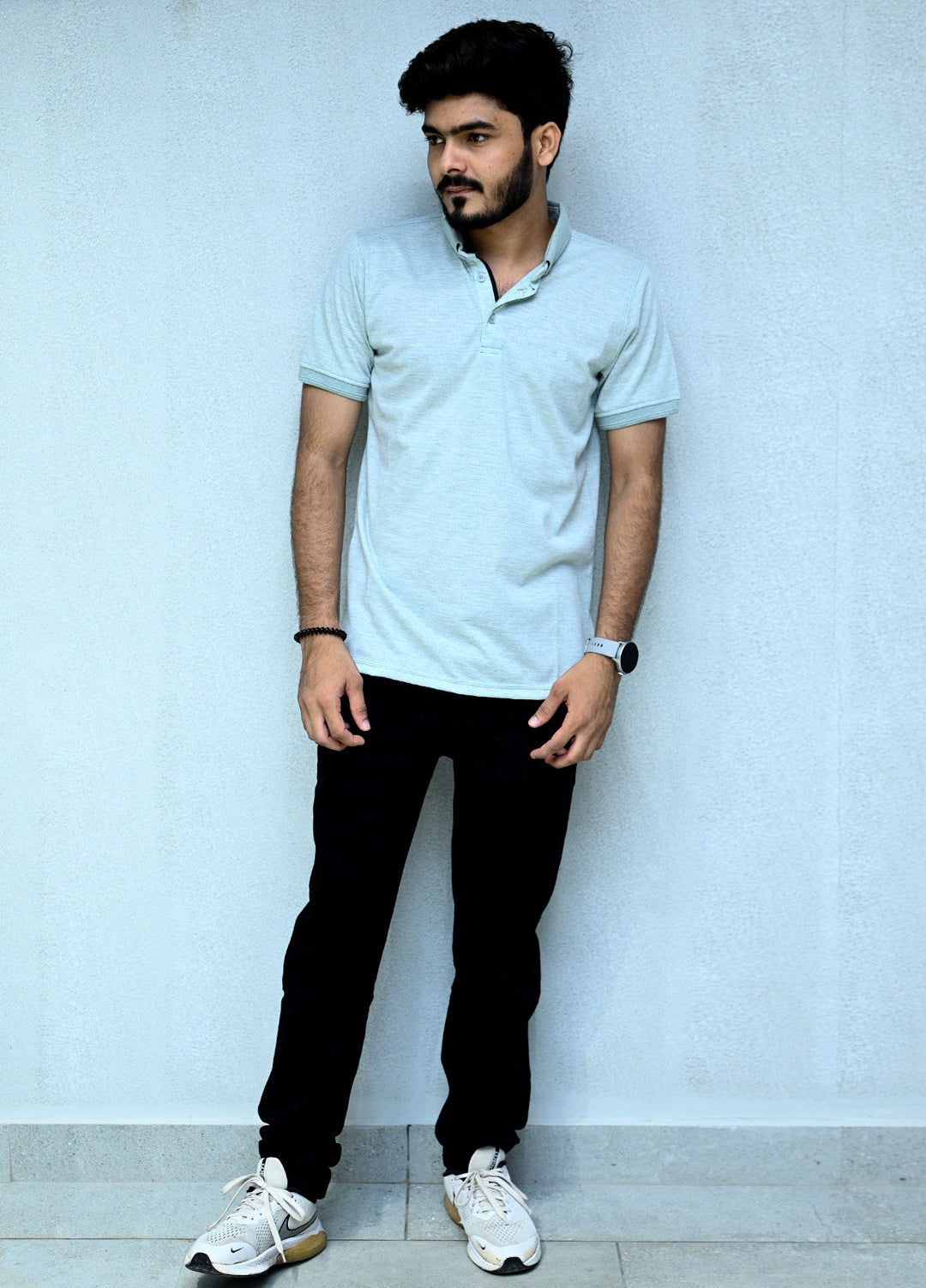 Sanaulla Exclusive Casual Cotton Polo 2035 Light Green