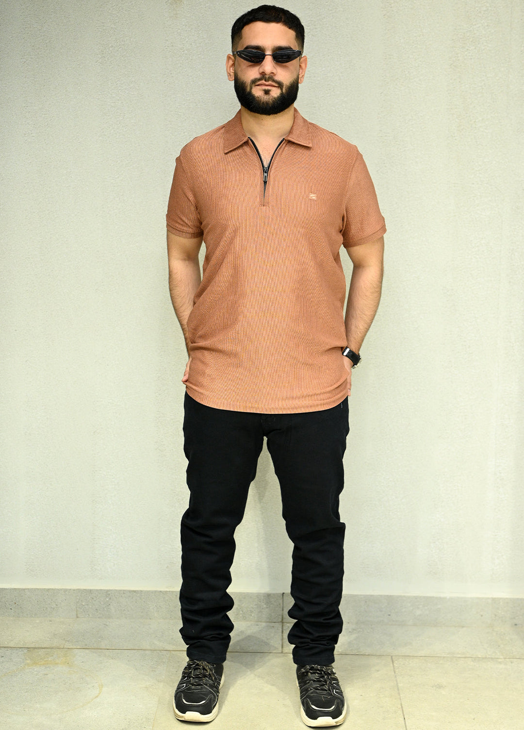 Sanaulla Exclusive Casual Cotton Polo 8194 Orange