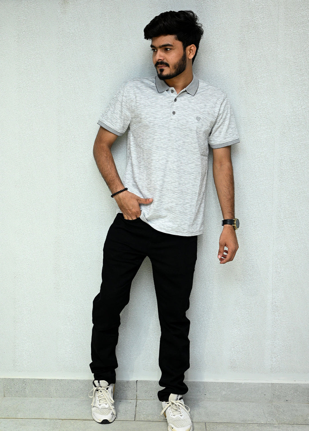 Sanaulla Exclusive Casual Cotton Polo D-3081 Light Green