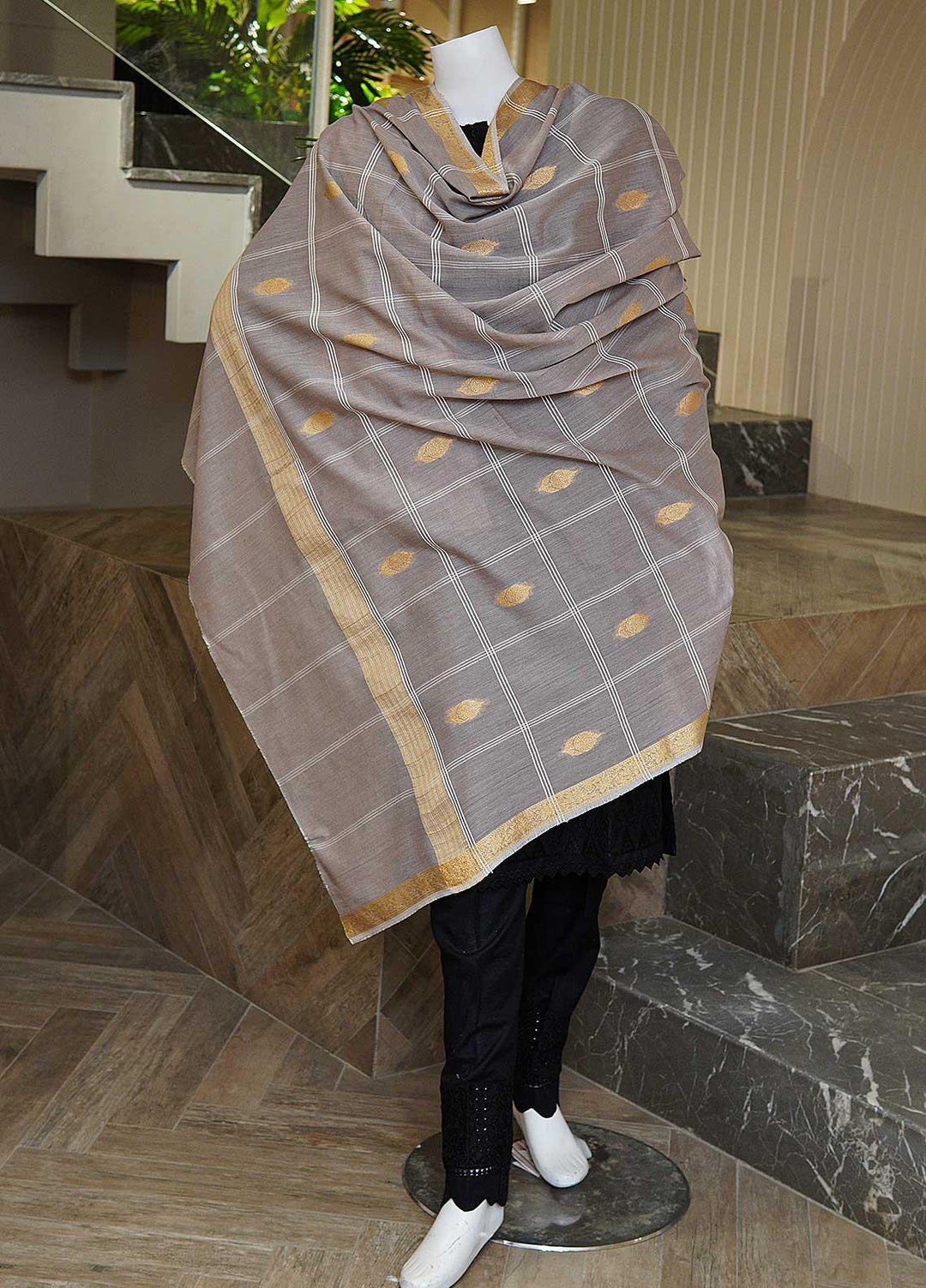 Sanaulla Exclusive Range  Cotton Embroidered Chaddar D-10 Multi7 - Cotton Multani Chaddars