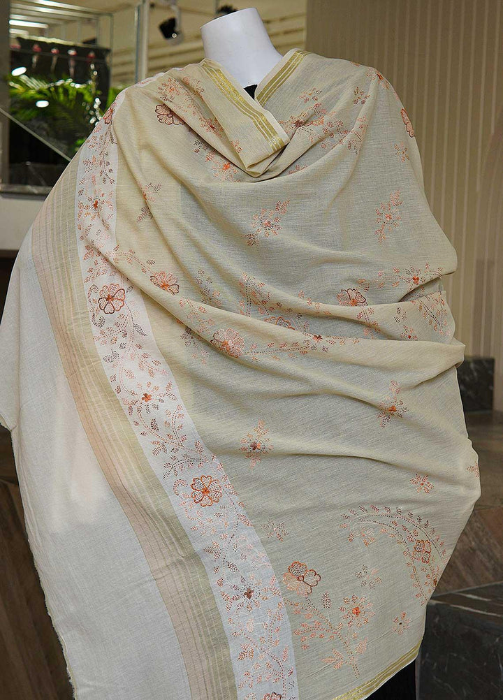 Sanaulla Exclusive Range  Cotton Embroidered Chaddar D-05 Multi4 - Cotton Multani Chaddars