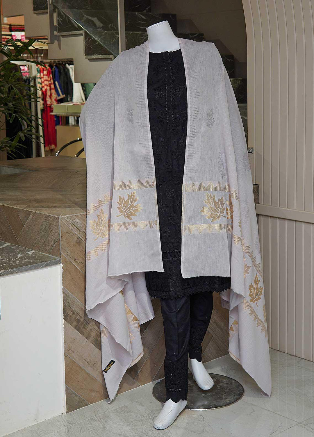 Sanaulla Exclusive Range  Cotton Embroidered Chaddar D-09 Multi2 - Cotton Multani Chaddars