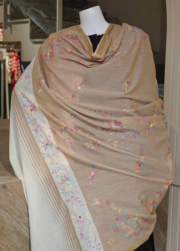 Sanaulla Exclusive Range  Cotton Embroidered Chaddar D-05 Multi3 - Cotton Multani Chaddars