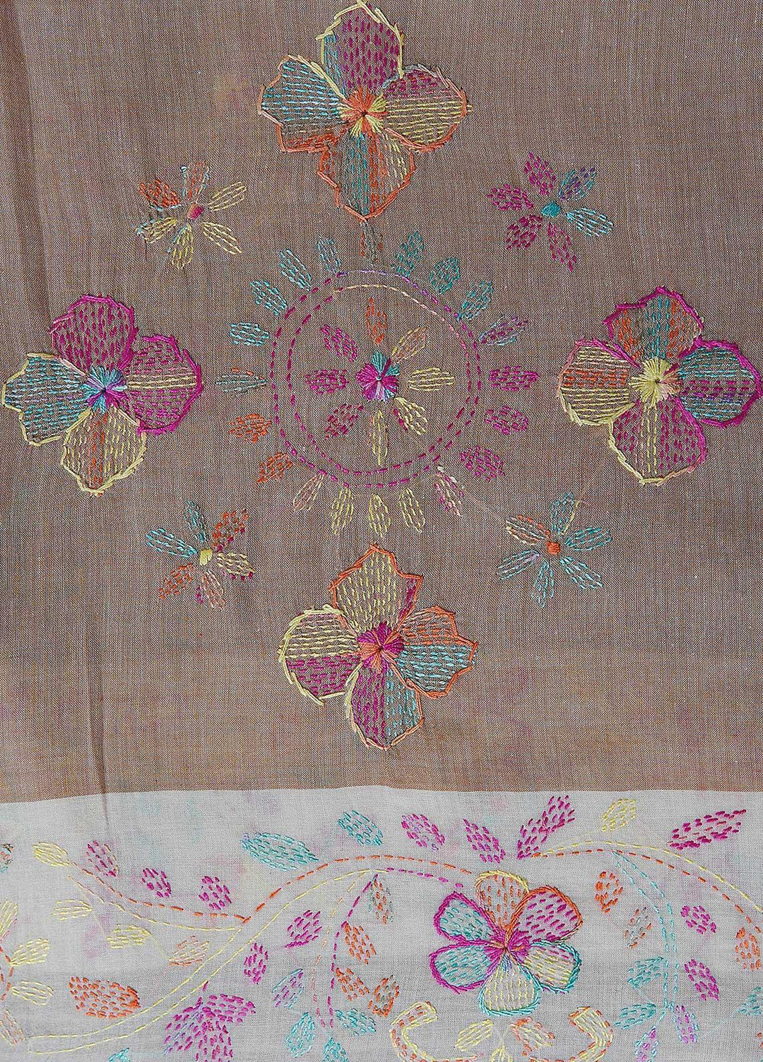 Sanaulla Exclusive Range  Cotton Embroidered Chaddar D-05 Multi3 - Cotton Multani Chaddars