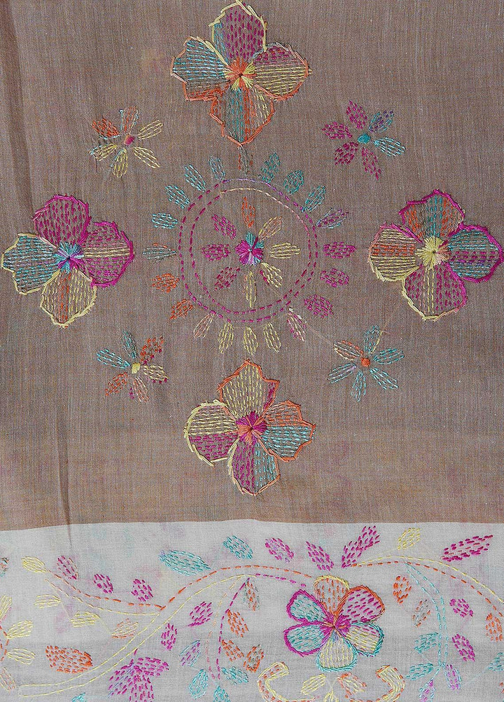 Sanaulla Exclusive Range  Cotton Embroidered Chaddar D-05 Multi3 - Cotton Multani Chaddars