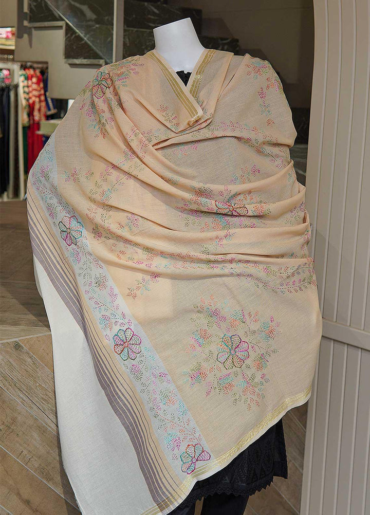 Sanaulla Exclusive Range  Cotton Embroidered Chaddar D-05 Multi6 - Cotton Multani Chaddars