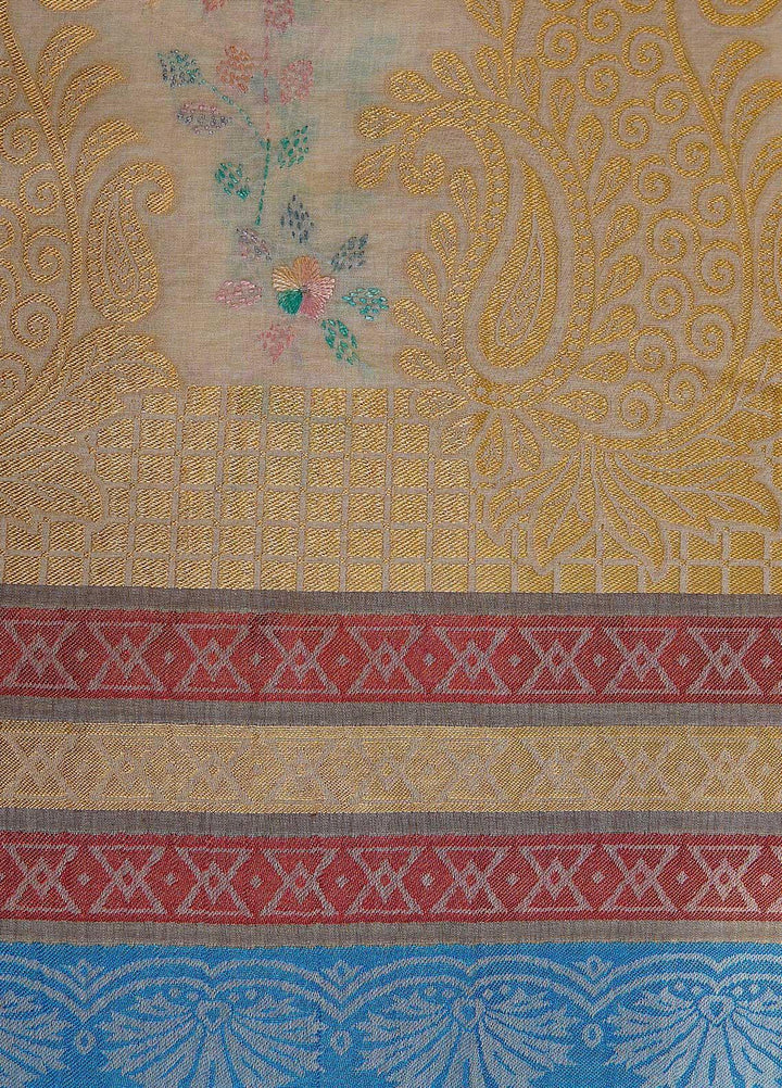 Sanaulla Exclusive Range  Cotton Embroidered Chaddar D-03 Multi5 - Cotton Multani Chaddars