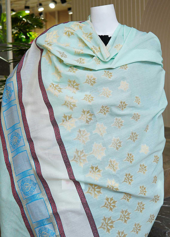 Sanaulla Exclusive Range  Cotton Embroidered Chaddar D-11 Multi3 - Cotton Multani Chaddars