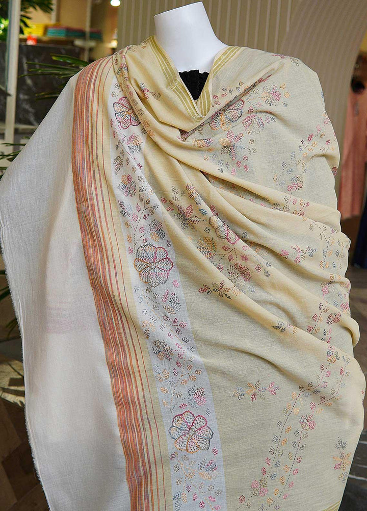 Sanaulla Exclusive Range  Cotton Embroidered Chaddar D-05 Multi5 - Cotton Multani Chaddars