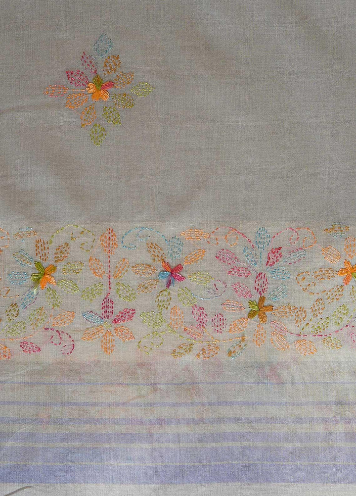 Sanaulla Exclusive Range  Cotton Embroidered Chaddar D-04 Multi5 - Cotton Multani Chaddars