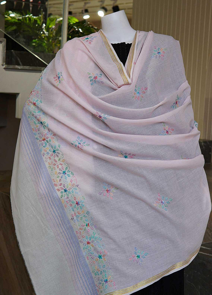 Sanaulla Exclusive Range  Cotton Embroidered Chaddar D-04 Multi6 - Cotton Multani Chaddars