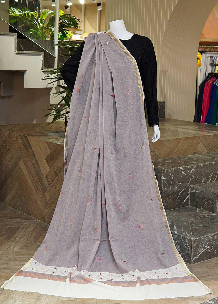 Sanaulla Exclusive Range  Cotton Embroidered Chaddar D-04 Multi10 - Cotton Multani Chaddars