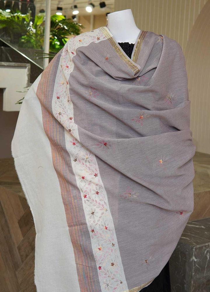 Sanaulla Exclusive Range  Cotton Embroidered Chaddar D-04 Multi10 - Cotton Multani Chaddars