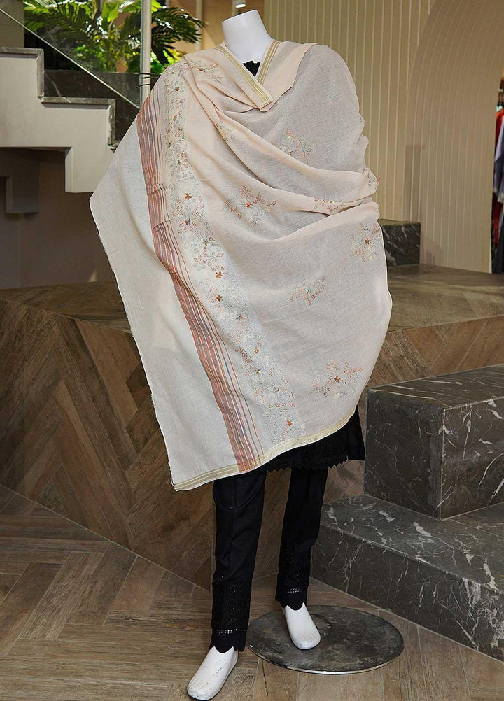 Sanaulla Exclusive Range  Cotton Embroidered Chaddar D-04 Multi1 - Cotton Multani Chaddars