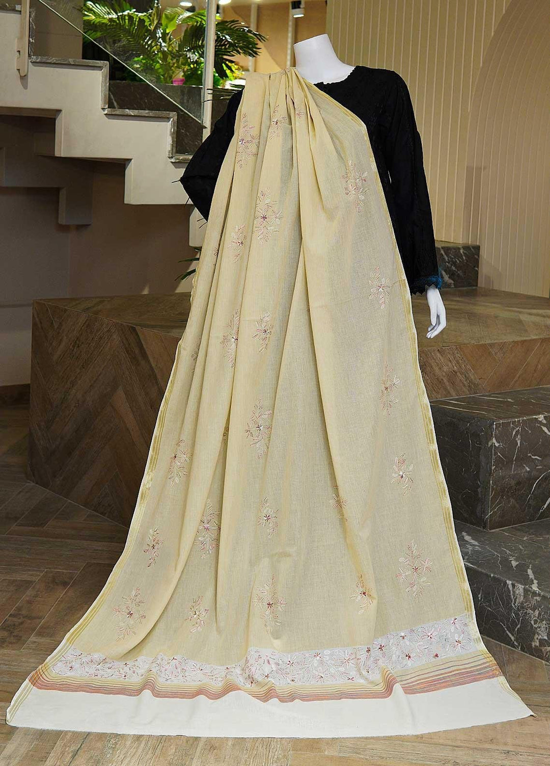 Sanaulla Exclusive Range  Cotton Embroidered Chaddar D-04 Multi3 - Cotton Multani Chaddars