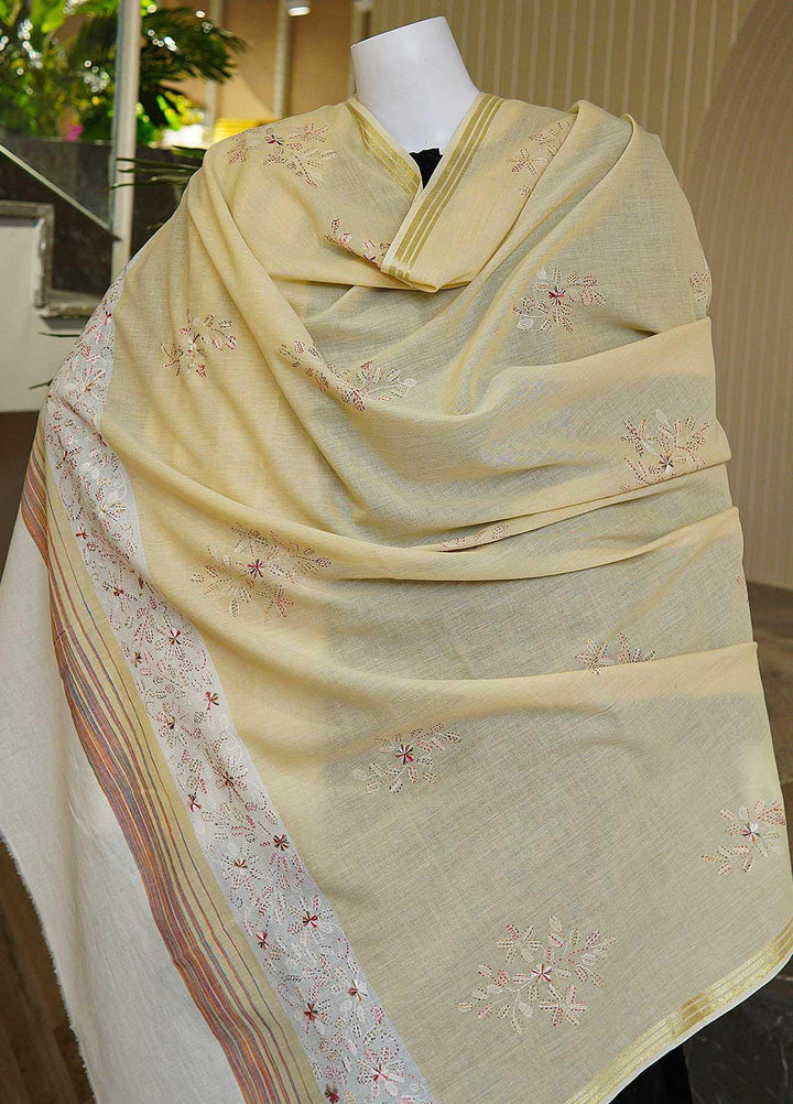 Sanaulla Exclusive Range  Cotton Embroidered Chaddar D-04 Multi3 - Cotton Multani Chaddars