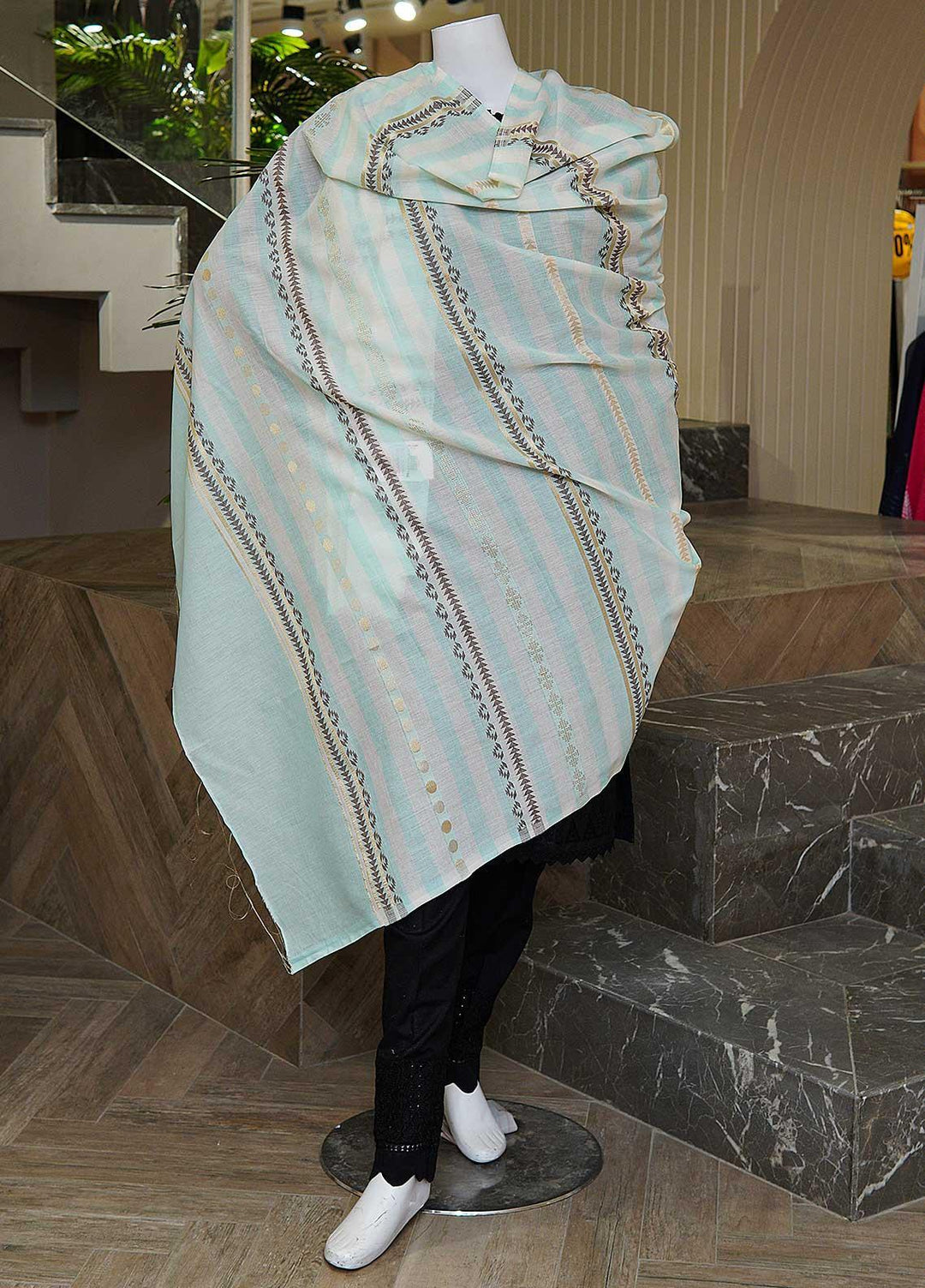 Sanaulla Exclusive Range  Cotton Embroidered Chaddar D-08 Multi1 - Cotton Multani Chaddars