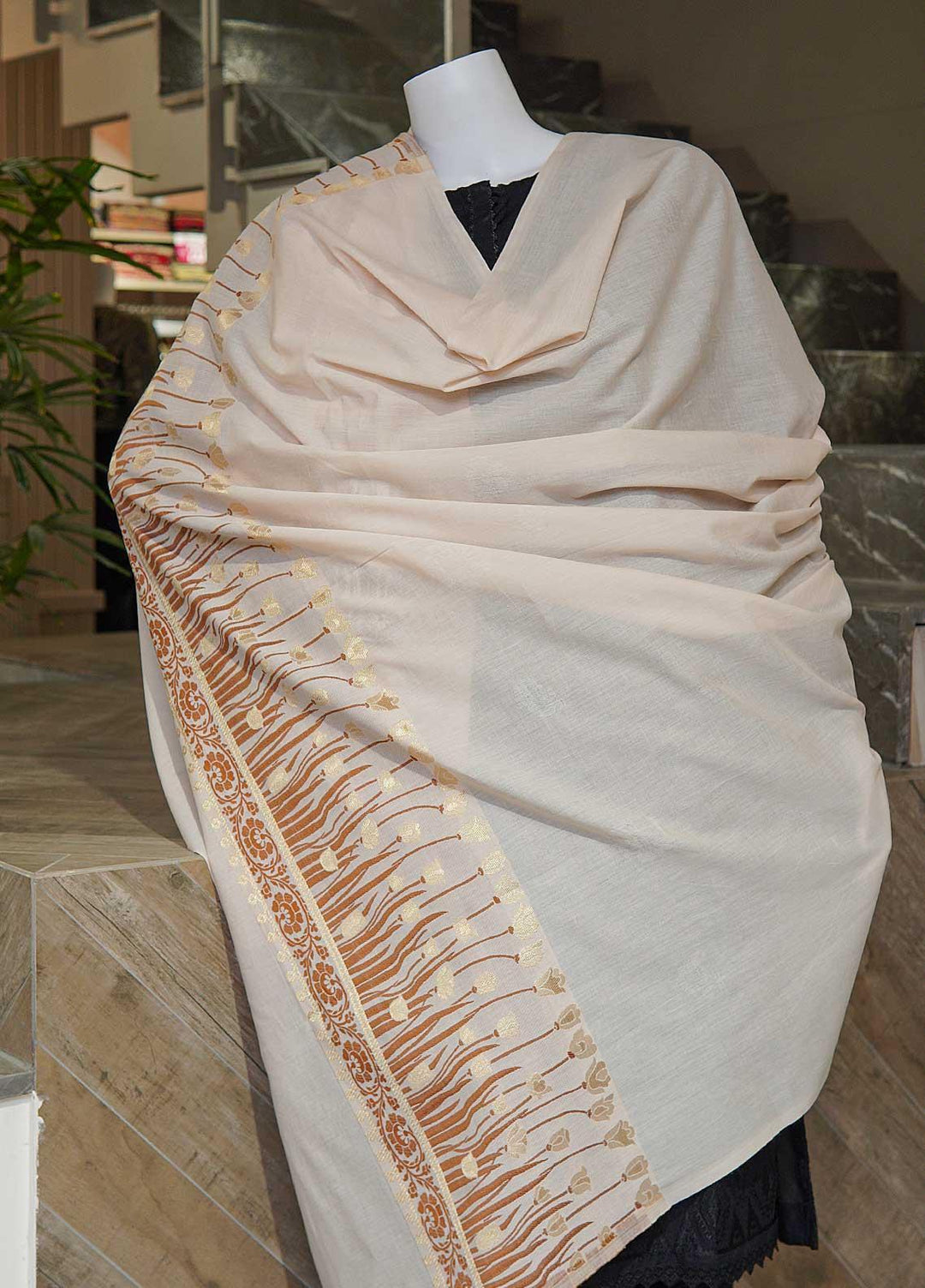 Sanaulla Exclusive Range  Cotton Embroidered Chaddar D-07 Multi7 - Cotton Multani Chaddars