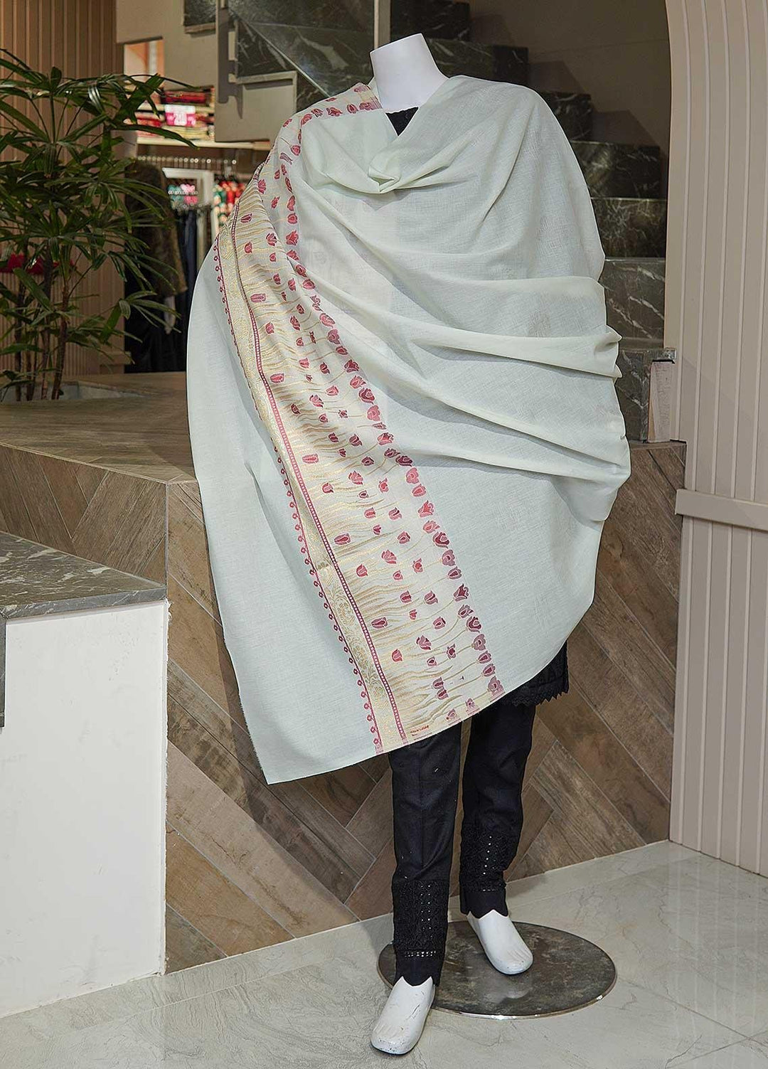 Sanaulla Exclusive Range  Cotton Embroidered Chaddar D-07 Multi2 - Cotton Multani Chaddars