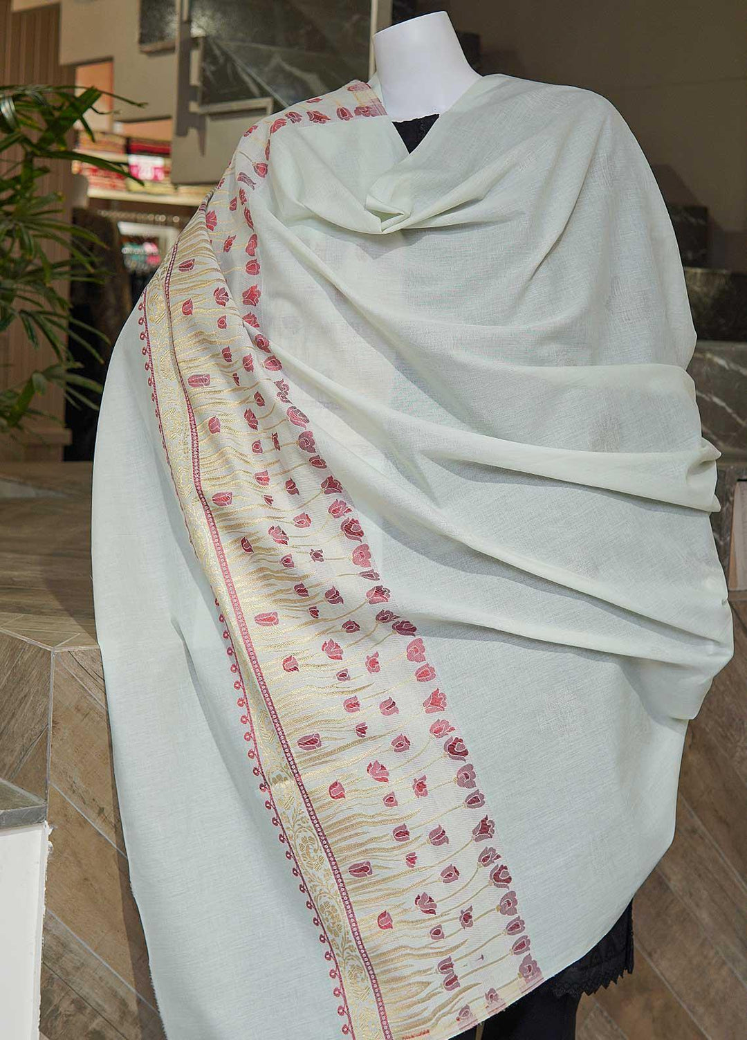 Sanaulla Exclusive Range  Cotton Embroidered Chaddar D-07 Multi2 - Cotton Multani Chaddars