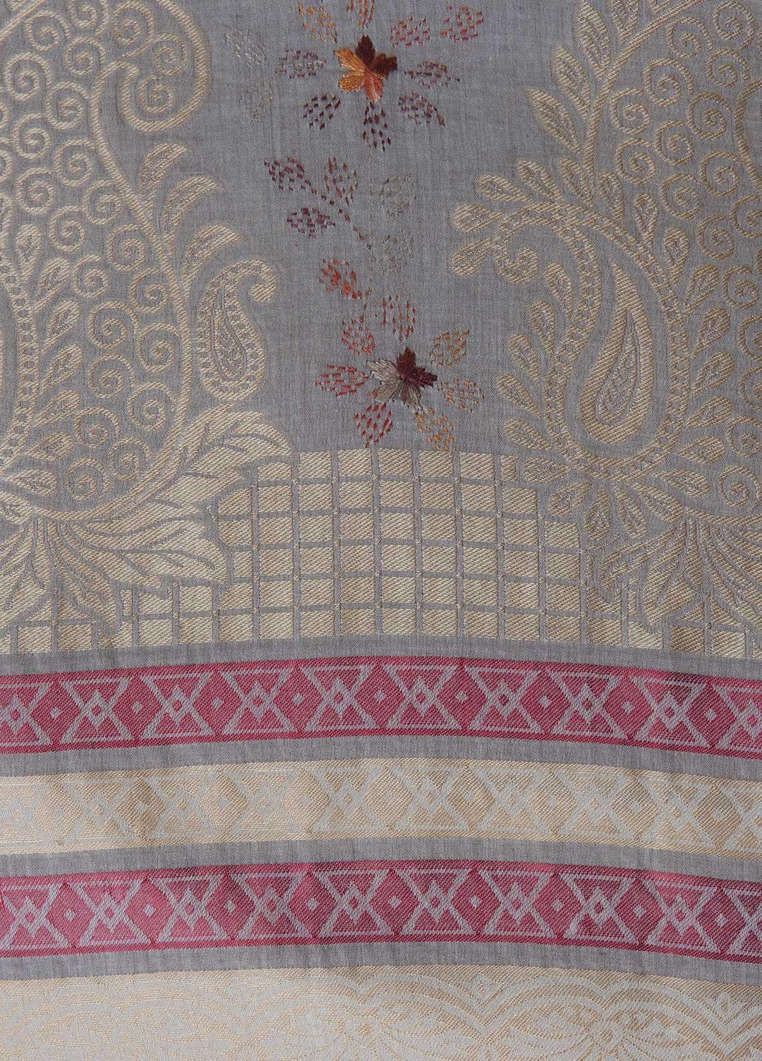 Sanaulla Exclusive Range  Cotton Embroidered Chaddar D-03 Multi1 - Cotton Multani Chaddars