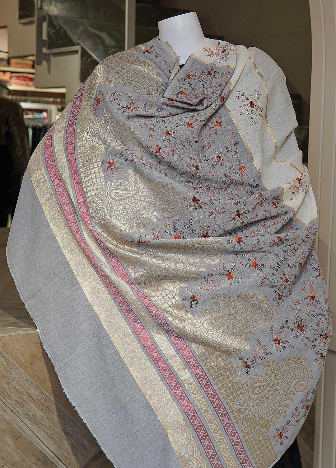 Sanaulla Exclusive Range  Cotton Embroidered Chaddar D-03 Multi7 - Cotton Multani Chaddars