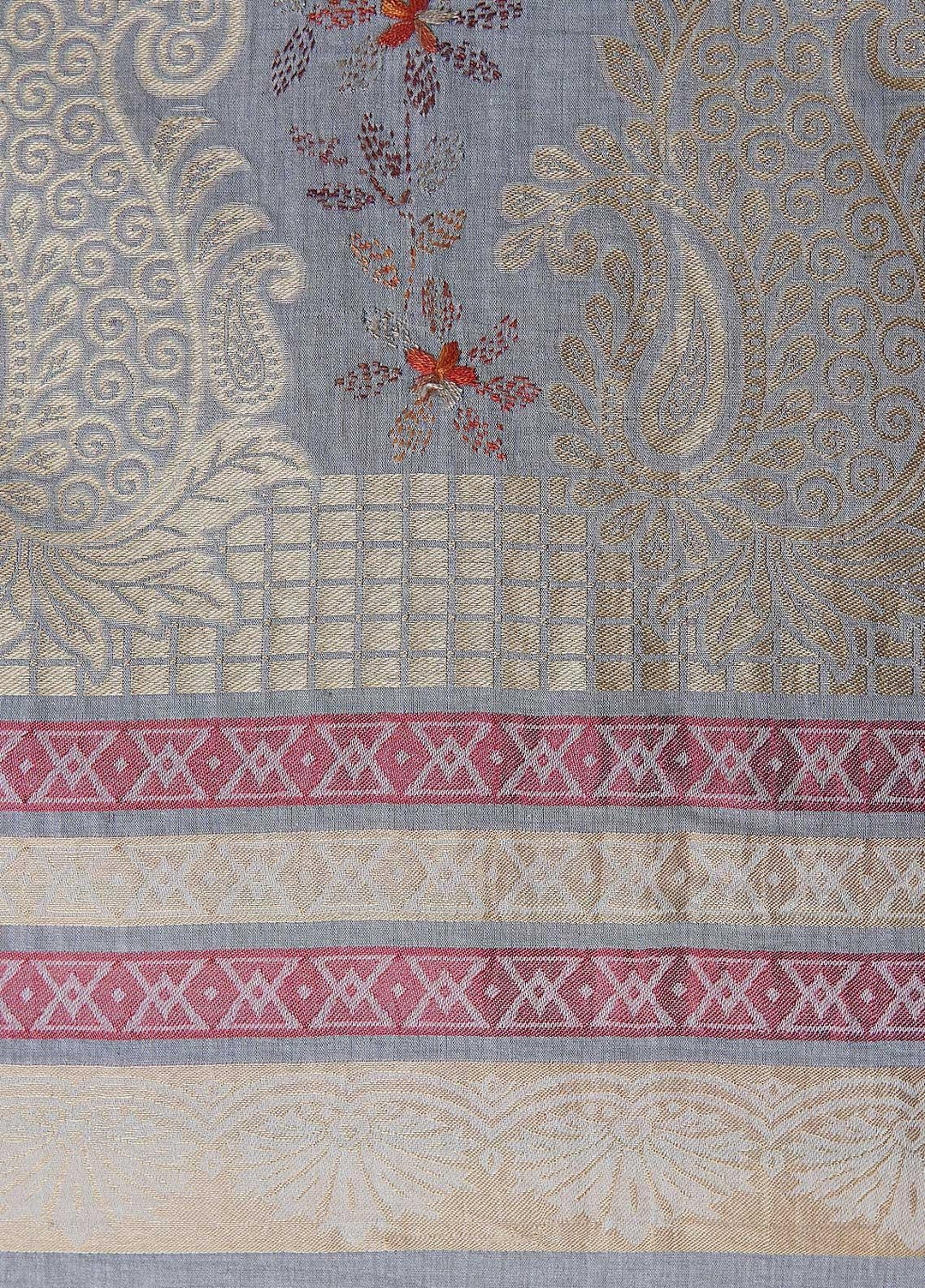 Sanaulla Exclusive Range  Cotton Embroidered Chaddar D-03 Multi7 - Cotton Multani Chaddars