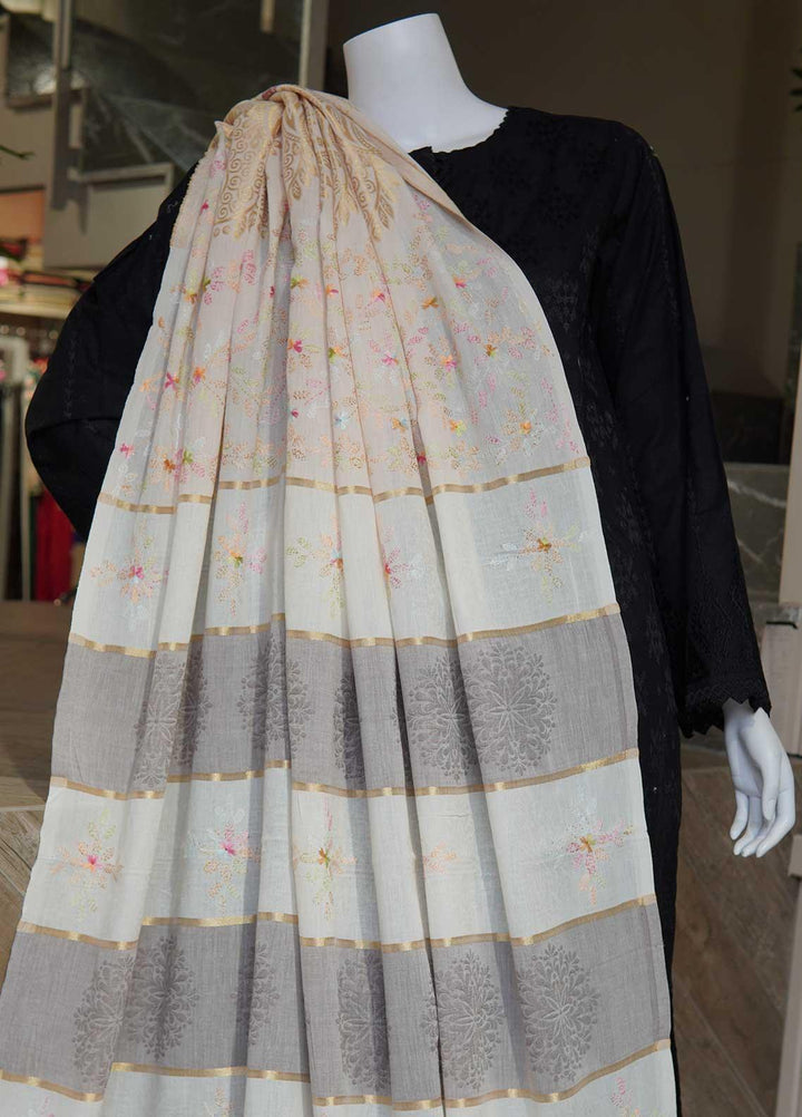 Sanaulla Exclusive Range  Cotton Embroidered Chaddar D-03 Multi2 - Cotton Multani Chaddars