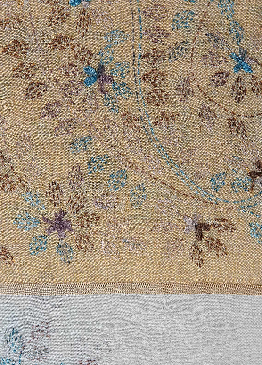Sanaulla Exclusive Range  Cotton Embroidered Chaddar D-03 Multi9 - Cotton Multani Chaddars