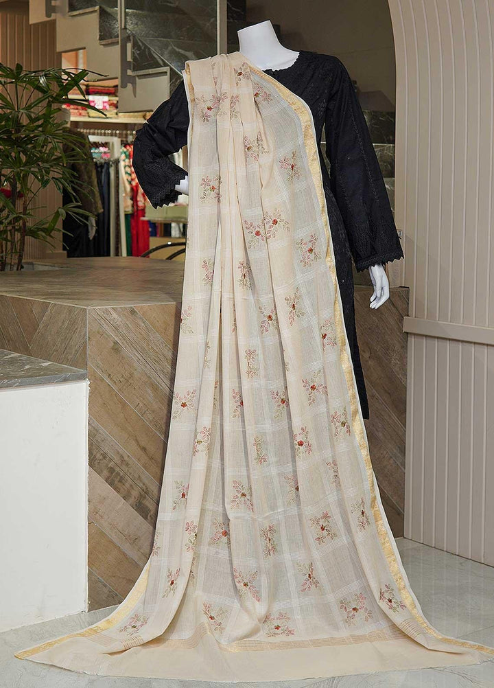 Sanaulla Exclusive Range  Cotton Embroidered Chaddar D-02 Multi9 - Cotton Multani Chaddars