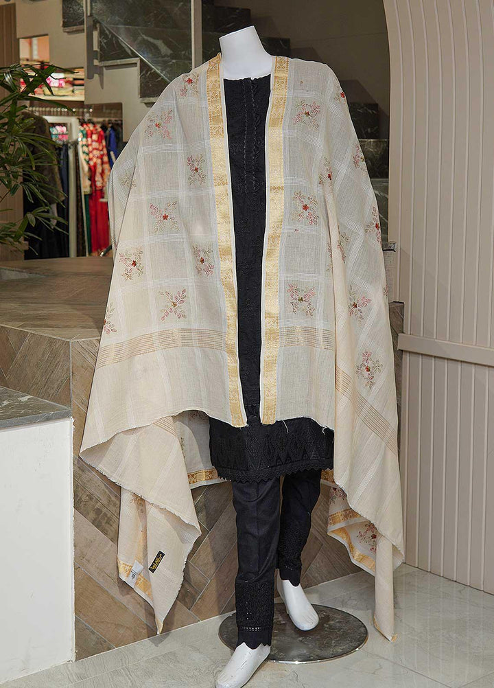 Sanaulla Exclusive Range  Cotton Embroidered Chaddar D-02 Multi9 - Cotton Multani Chaddars