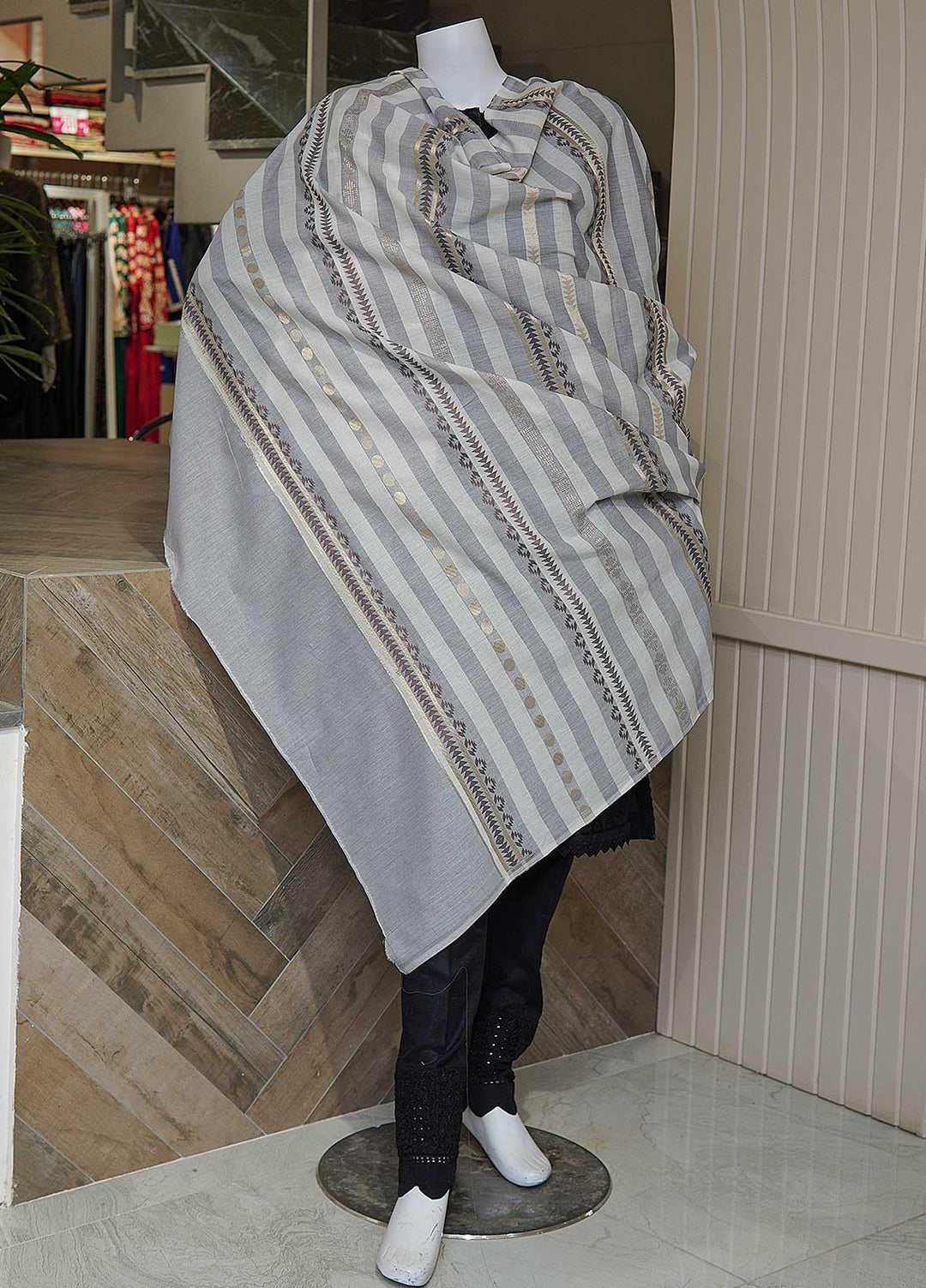 Sanaulla Exclusive Range  Cotton Embroidered Chaddar D-08 Multi9 - Cotton Multani Chaddars