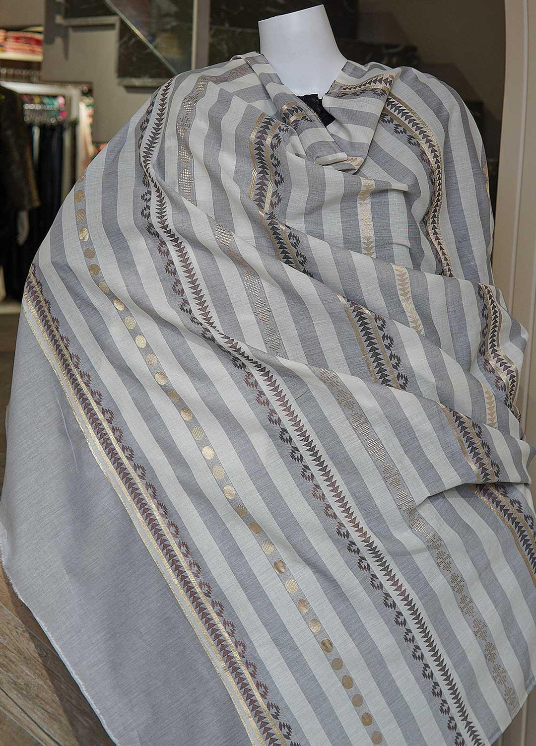 Sanaulla Exclusive Range  Cotton Embroidered Chaddar D-08 Multi9 - Cotton Multani Chaddars