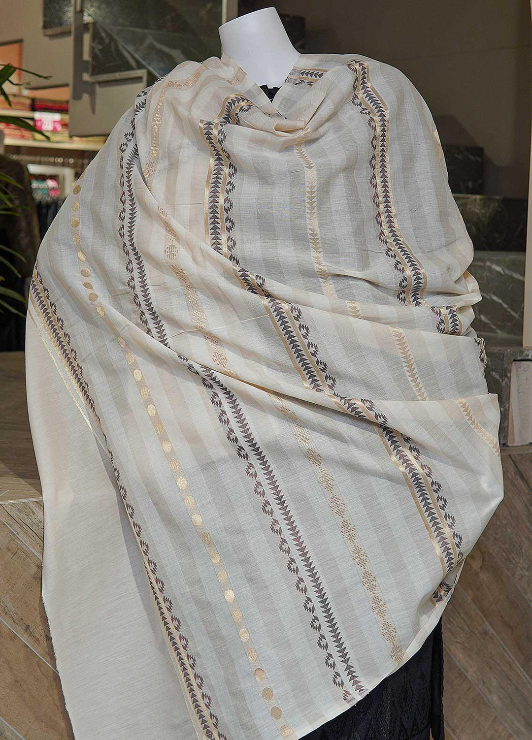 Sanaulla Exclusive Range  Cotton Embroidered Chaddar D-08 Multi8 - Cotton Multani Chaddars