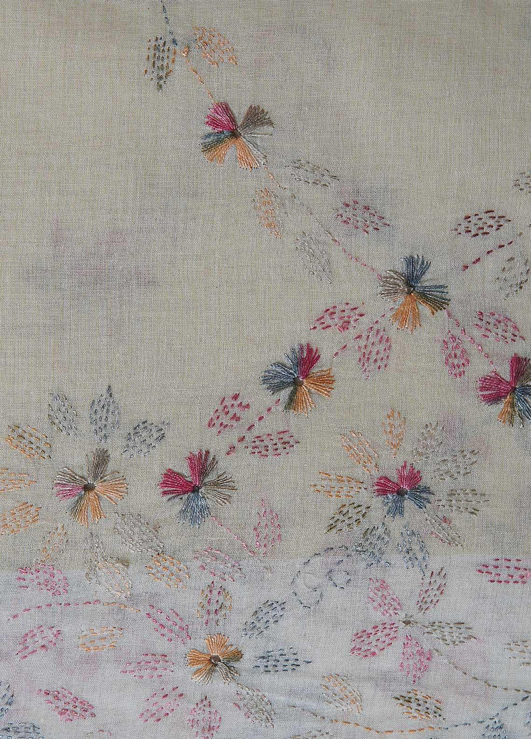 Sanaulla Exclusive Range  Cotton Embroidered Chaddar D-06 Multi2 - Cotton Multani Chaddars