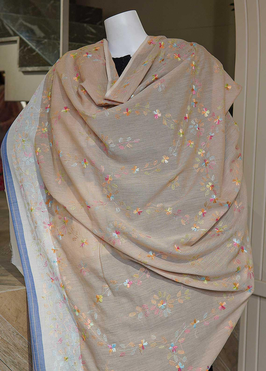 Sanaulla Exclusive Range  Cotton Embroidered Chaddar D-06 Multi10 - Cotton Multani Chaddars