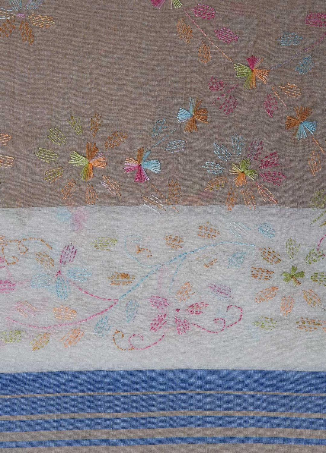 Sanaulla Exclusive Range  Cotton Embroidered Chaddar D-06 Multi10 - Cotton Multani Chaddars