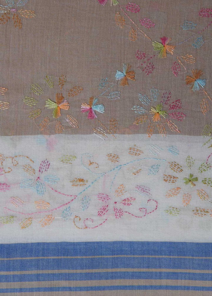 Sanaulla Exclusive Range  Cotton Embroidered Chaddar D-06 Multi10 - Cotton Multani Chaddars