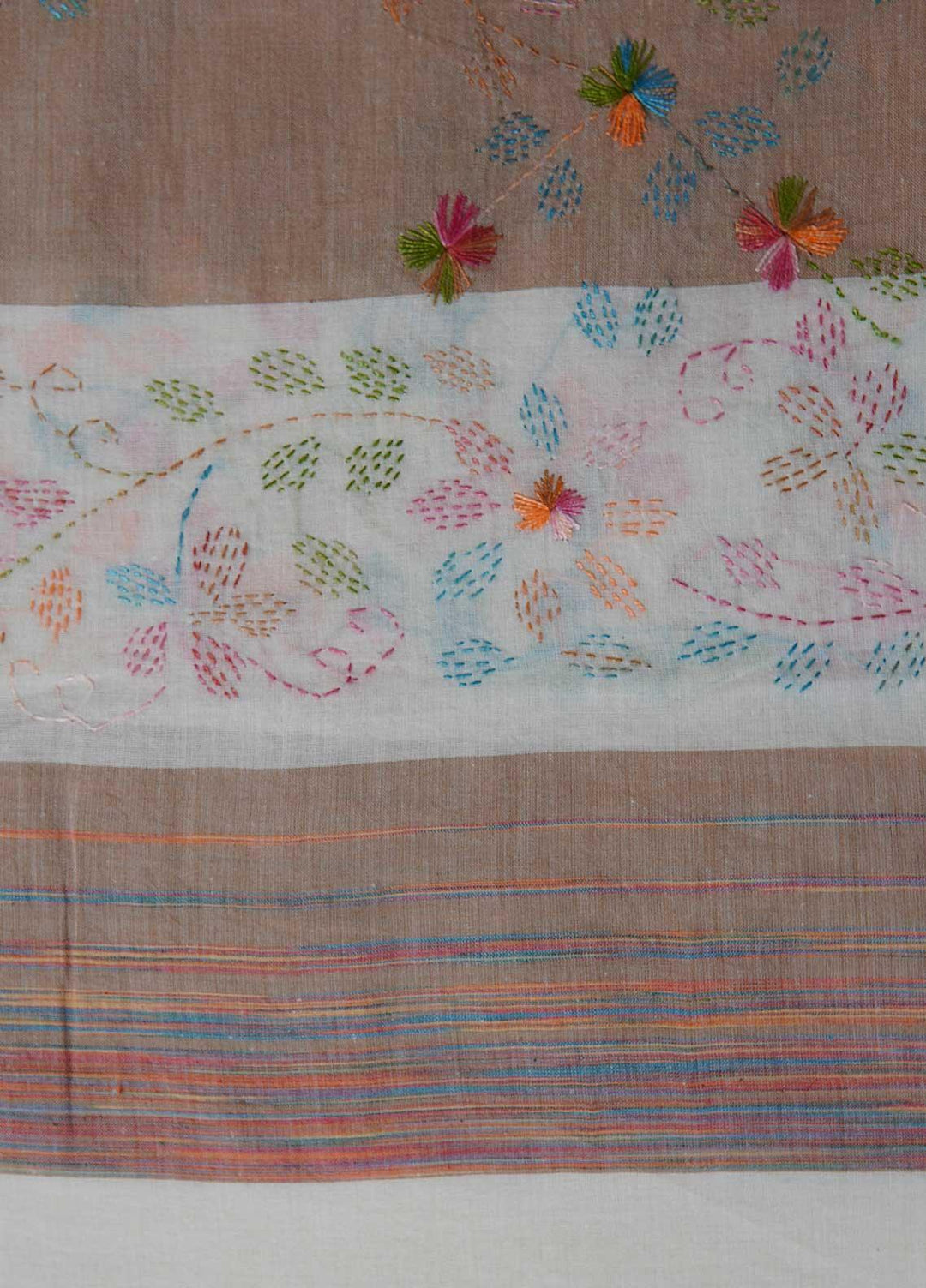 Sanaulla Exclusive Range  Cotton Embroidered Chaddar D-06 Multi4 - Cotton Multani Chaddars