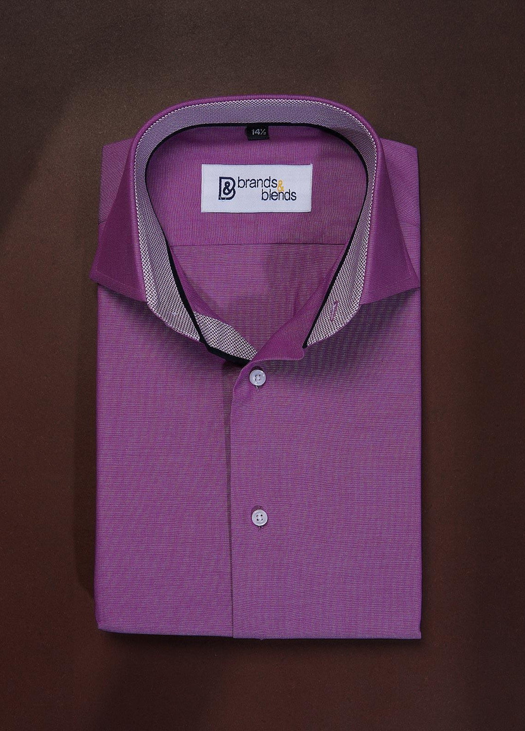 Brands & Blends Cotton Formal Shirts for Mens -  Candy Pink