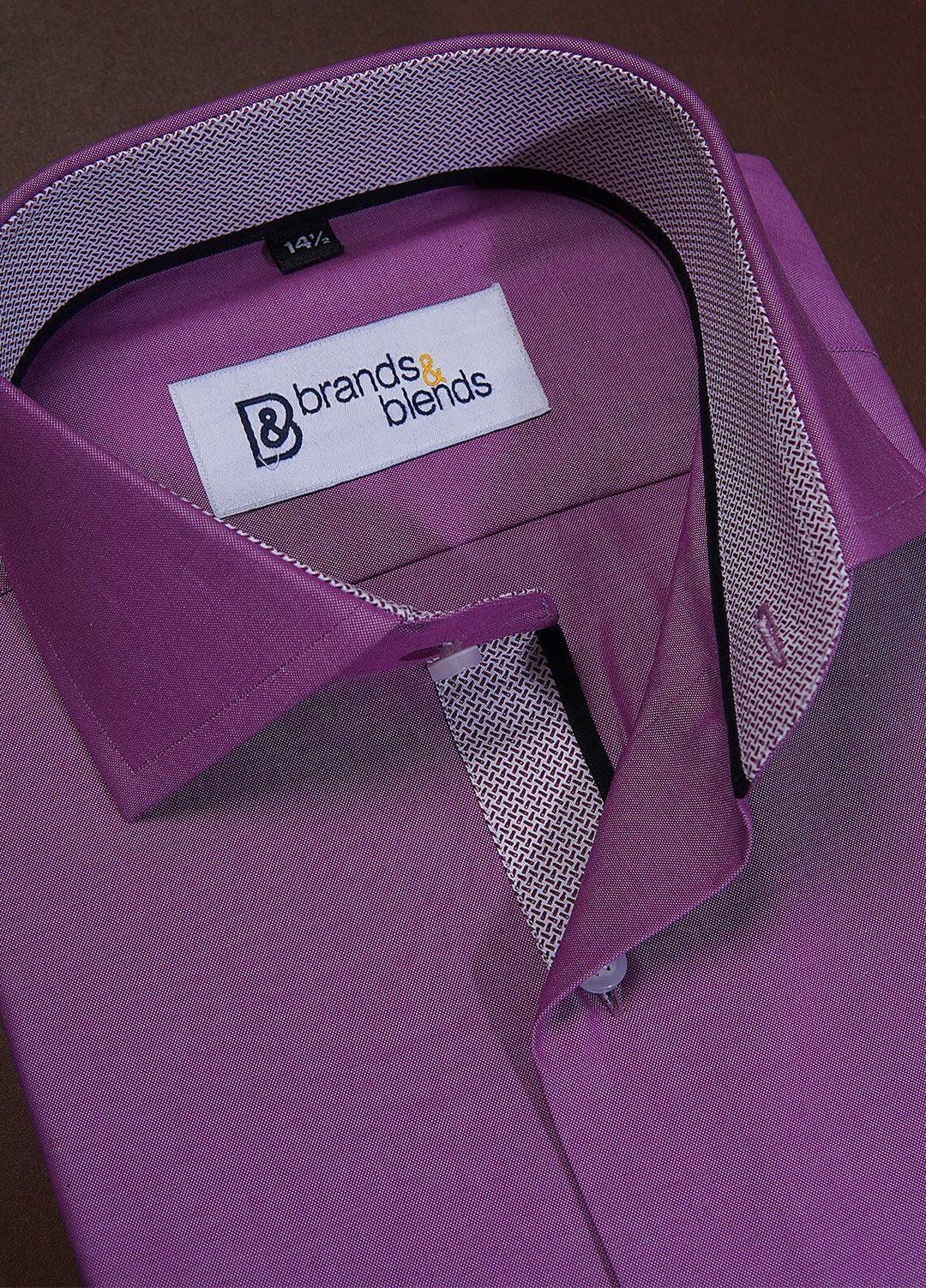 Brands & Blends Cotton Formal Shirts for Mens -  Candy Pink