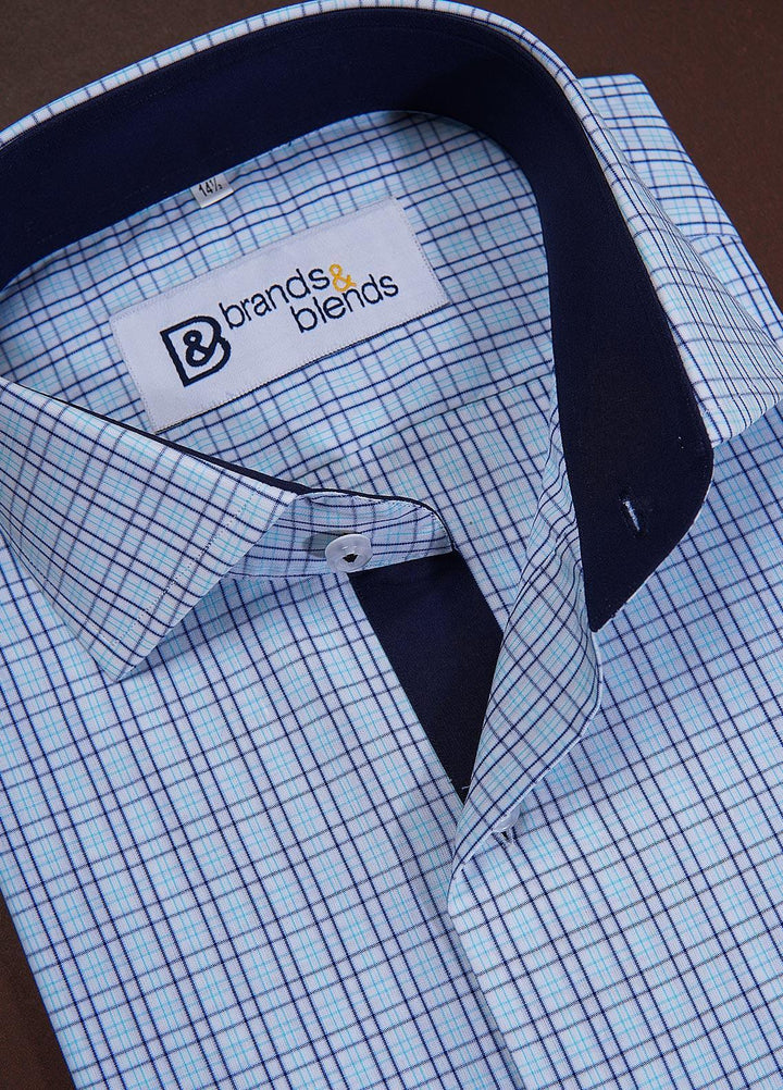 Brands & Blends Cotton Formal Shirts for Mens -  Lavender