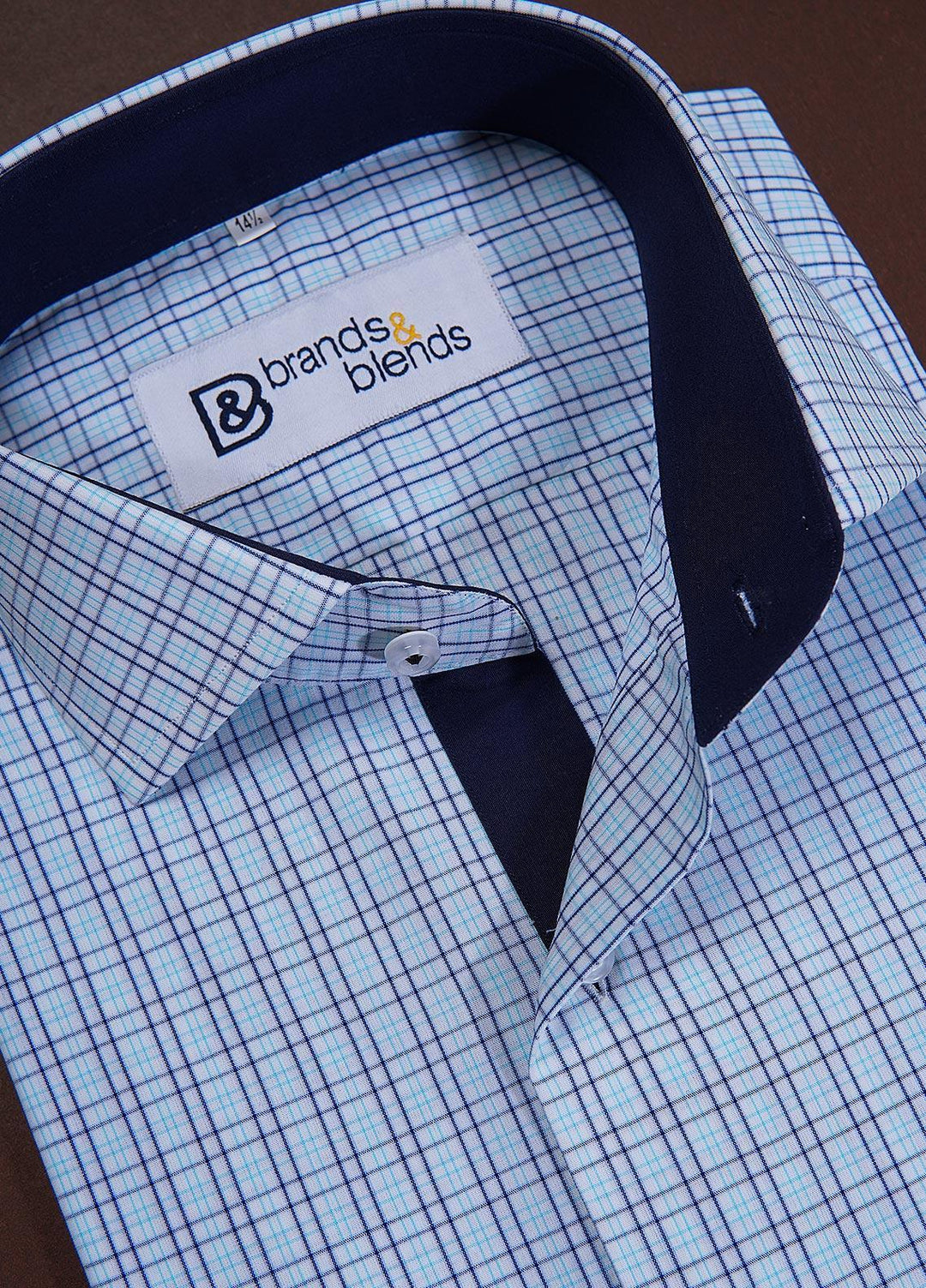 Brands & Blends Cotton Formal Shirts for Mens -  Lavender
