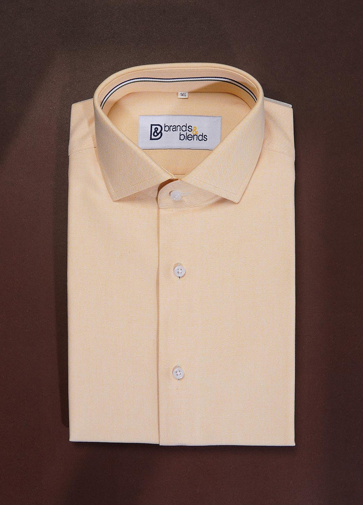 Brands & Blends Cotton Formal Shirts for Mens -  Mustard